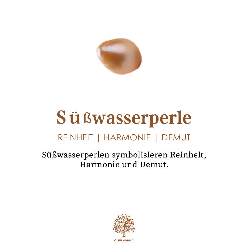 Olivenorma Extra Fine 2mm Süßwasserperlen-Perlenring 