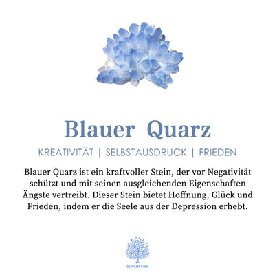 Olivenorma Tigerauge Kugel mit Blauer Quarz Orgon-Pyramide 