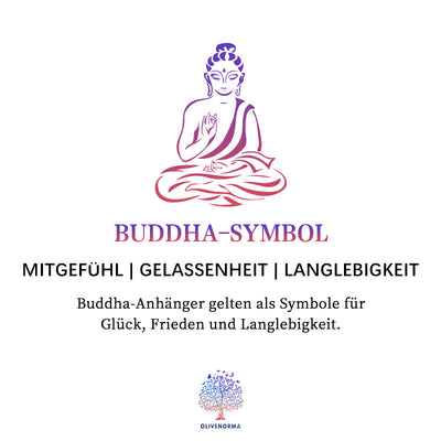 Olivenorma Buddha mit natürlich türkis ausgewogener Orgonpyramide 