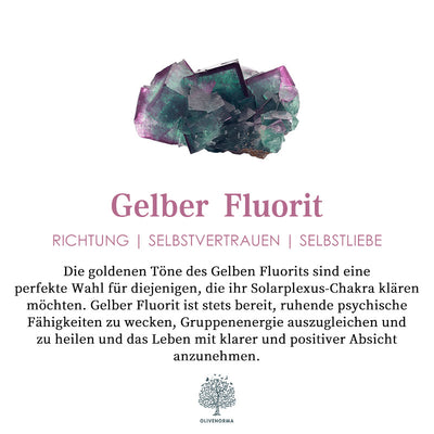 Olivenorma Fluorit mit Peridot Lebensbaum Orgon Pyramide 