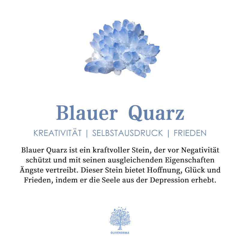 Olivenorma Blauer Quarz Roter Achat Baum des Lebens Orgone Pyramide