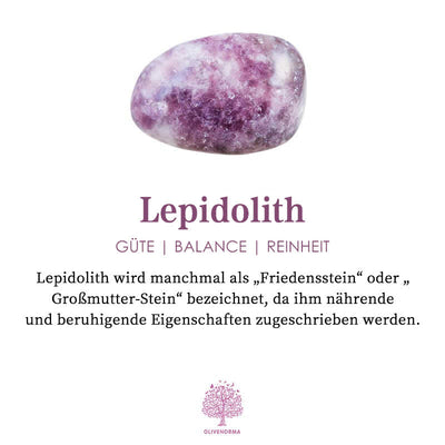 Liebesstein - Lepidolith-Heilsteinarmband