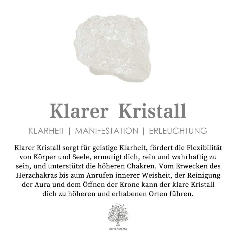 Olivenorma Weißer Türkis Klarer Kristall Kreuz Armband