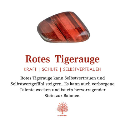 Olivenorma Tiger Eye Kreuz Edelstahl Geflochtenes Lederarmband