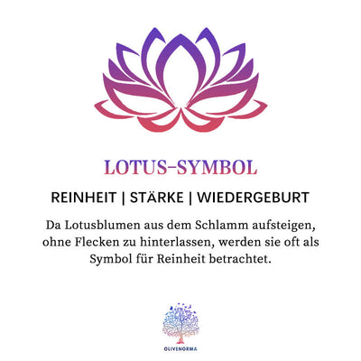 Amethyst Lotus Symbol 3 - Stück Armband mit Lotus-Symbol