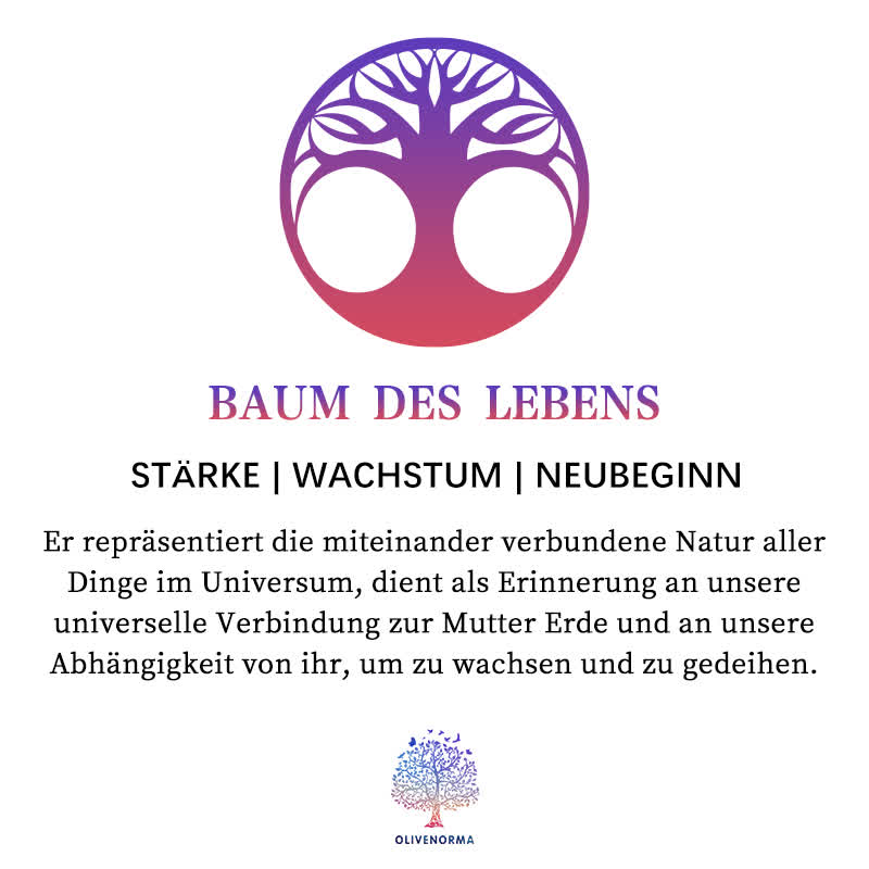 Natürliches Chakra Lebensbaum-Armband