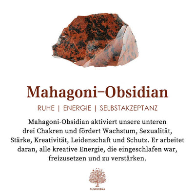 Mahagoni-Obsidian Kreativitätsarmband