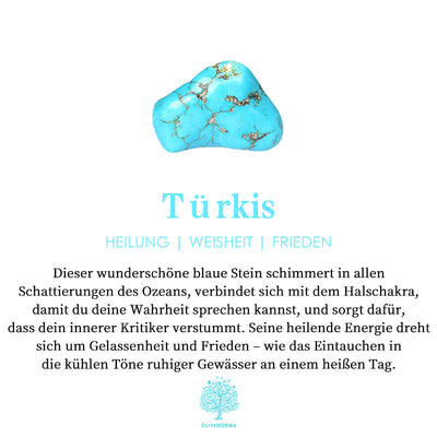 Olivenorma Türkis Kugel Schmetterling Armband