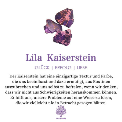 Das spirituelle Bewusstsein Lila Kaiserstein Hamsa-Armband 