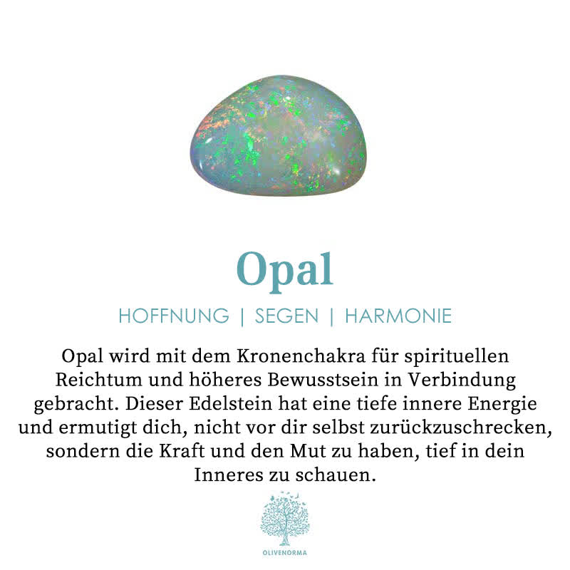 Natürlicher Heilstein-Opal-Armreif