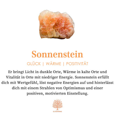 Olivenorma Baum des Lebens Herz-Anhänger Perlen-Armband Set