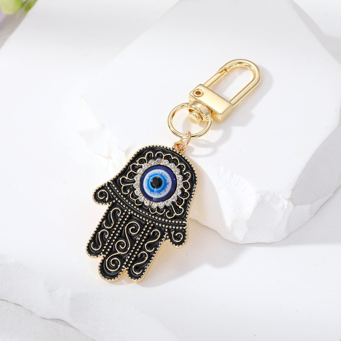 Olivenorma Evil Eye Hamsa Handschutz Schlüsselanhänger