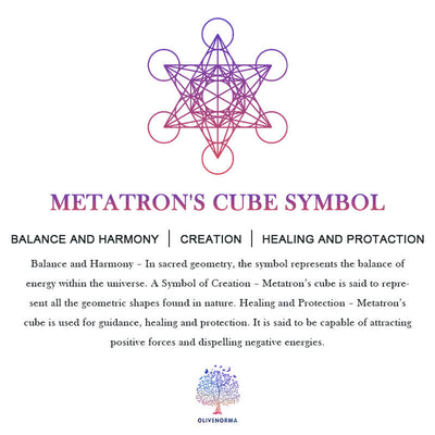 Olivenorma Metatrons Würfel Energie Mondphase Orgon Halskette