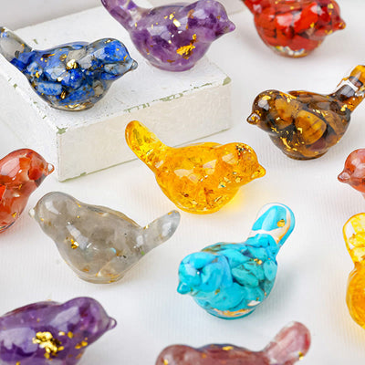 Olivenorma Naturstein Vogelskulptur Dekoration - image 33