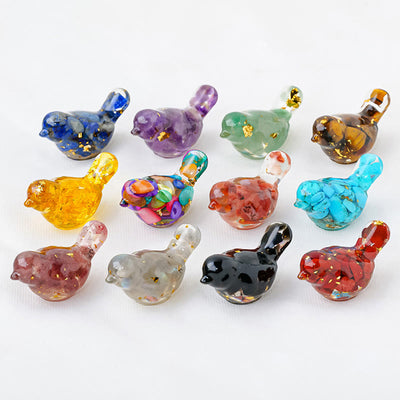 Olivenorma Naturstein Vogelskulptur Dekoration - image 31