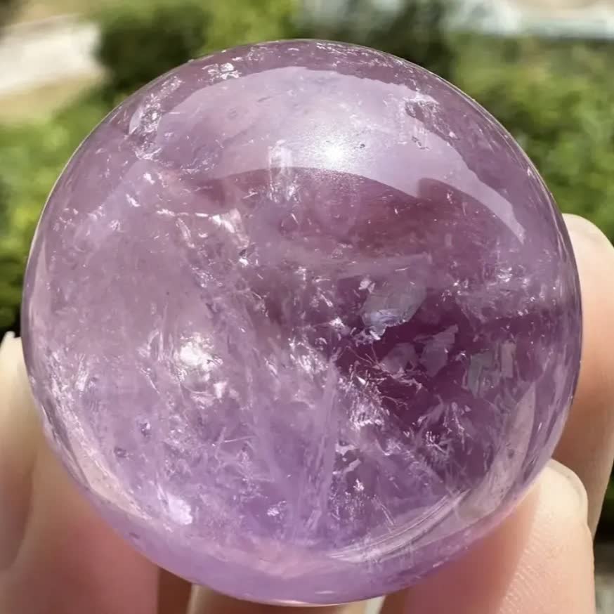 Olivenorma Natürliche Amethyst-Kristallkugel