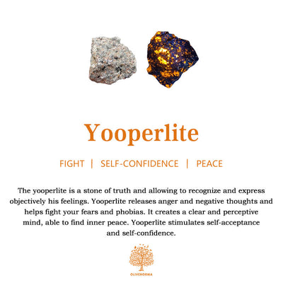 Olivenorma - Natürliche Yooperlite-Mond-Edelsteindekoration