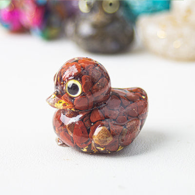 Olivenorma Naturkristall-Enten-Edelstein-Dekoration - image 29