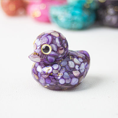 Olivenorma Naturkristall-Enten-Edelstein-Dekoration - image 42