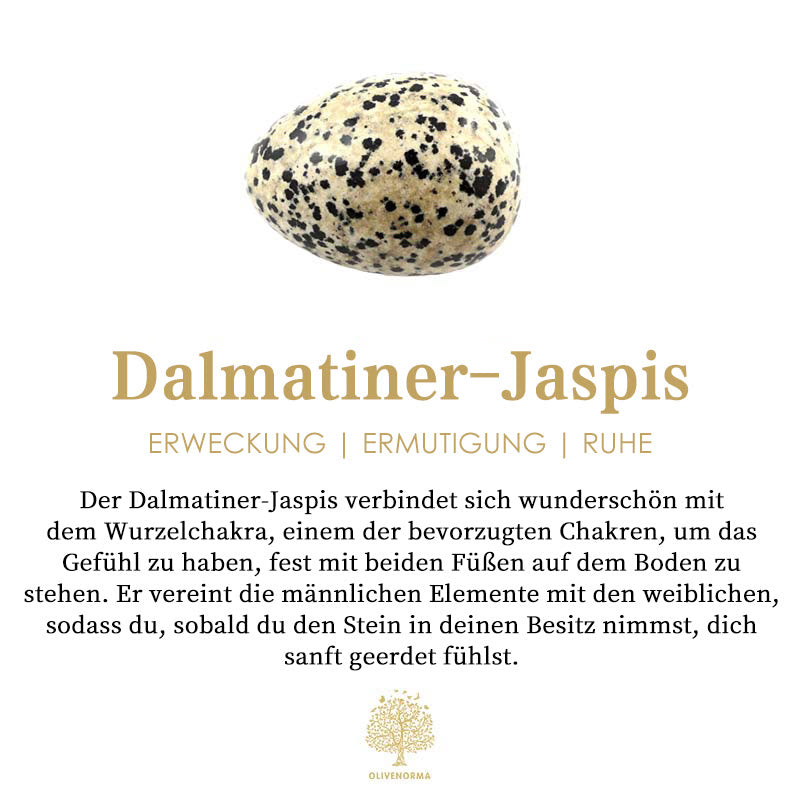 Olivenorma Hämatit Dalmatiner Jaspis Rosenquarz Perlen Armband