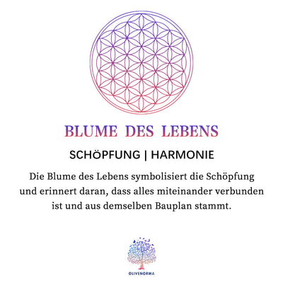 Olivenorma handgefertigte Orgon-Pyramide mit Edelsteinen der Blume des Lebens