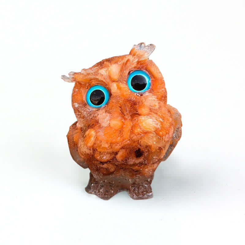 Olivenorma Kristall-Eulenfigur – Edelstein-Dekoration - image 60