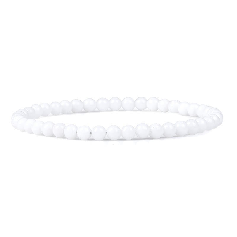 Olivenorma 4 mm Natursteinperlenarmband