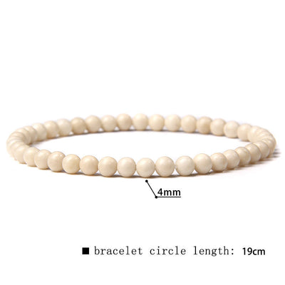 Olivenorma 4 mm Natursteinperlenarmband