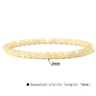 Olivenorma 4 mm Natursteinperlenarmband