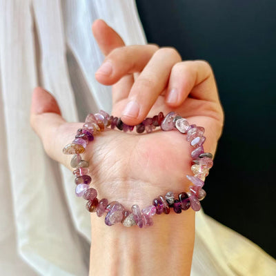 Olivenorma Super Seven Kristall Amethyst Perlen Armband