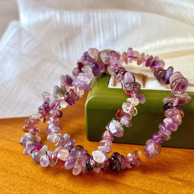 Olivenorma Super Seven Kristall Amethyst Perlen Armband