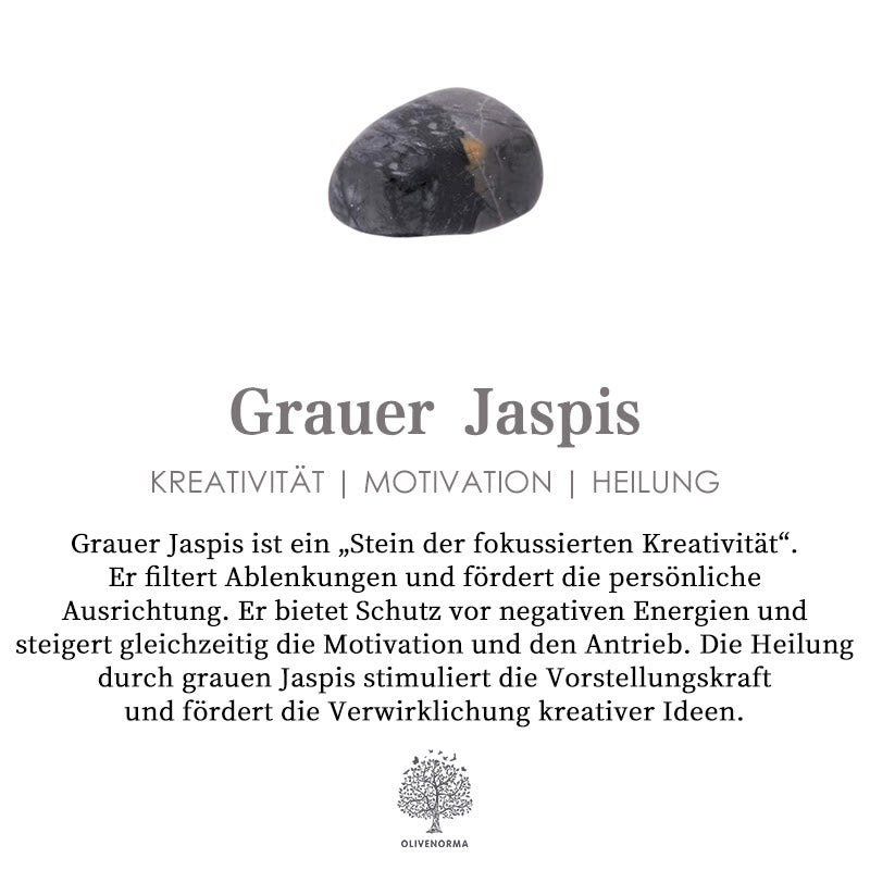 Olivenorma natürliche heilende Stein Pilz Halskette 