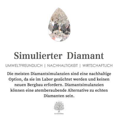 Olivenorma – Halskette mit Perlen im italienischen Stil aus Kunstdiamanten und Spitzengeflecht