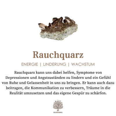 Olivenorma Natürliche Rauchquarz-Cluster-Edelsteindekoration