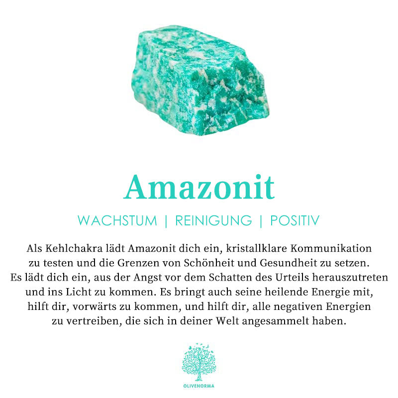 Olivenorma verstellbarer Ring aus natürlichem, unregelmäßigem Amazonit