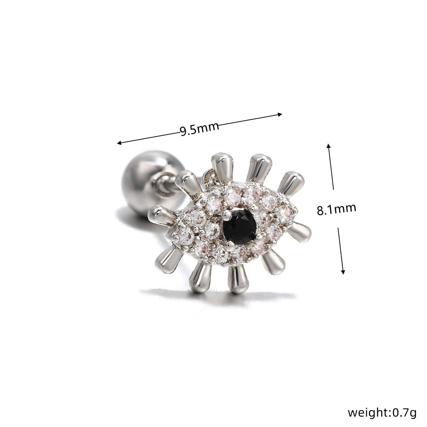 Olivenorma Herz-Ohrringe mit farbigem Zirkonia im Schmetterlingsschliff - image 20
