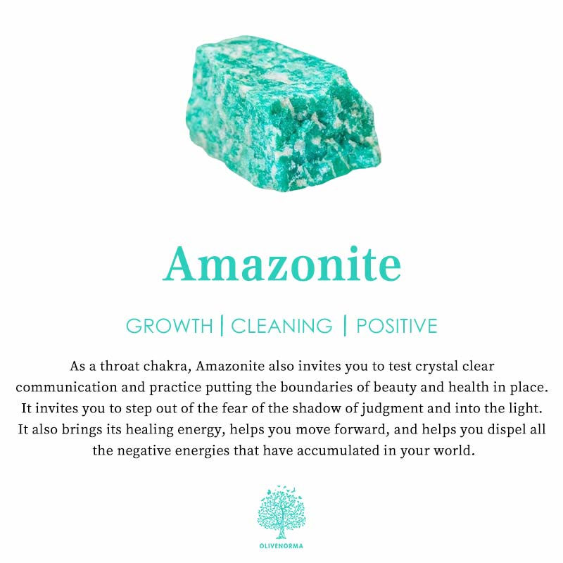 Olivenorma Amazonit Aquamarin Blau Chalcedon Perlen Halskette