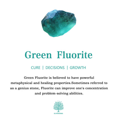 Olivenorma Ohrringe mit Mond- und Sternanhänger aus grünem Fluorit