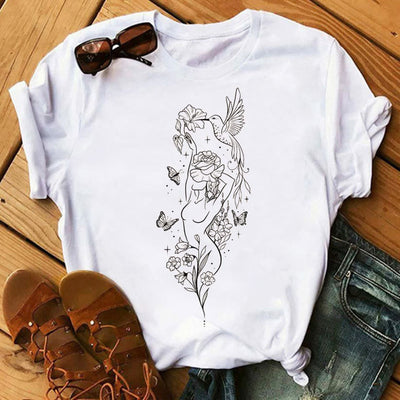 Olivenorma Baum des Lebens Inspirierende Polyester-T-Shirts
