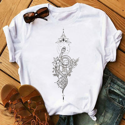 Olivenorma Baum des Lebens Inspirierende Polyester-T-Shirts