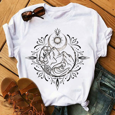 Olivenorma Baum des Lebens Inspirierende Polyester-T-Shirts