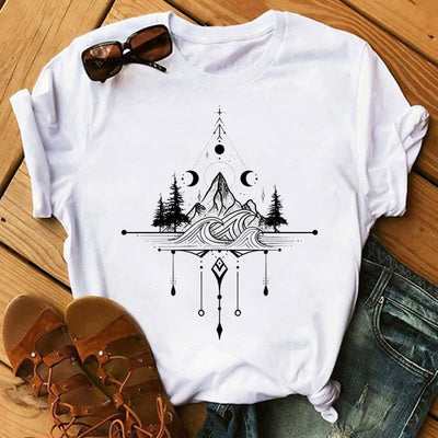Olivenorma – Inspirierende Polyester-T-Shirts mit Tarot-Print