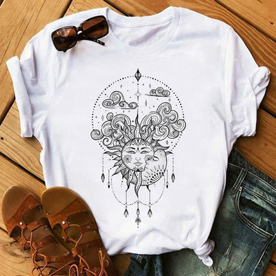 Olivenorma – Inspirierende Polyester-T-Shirts mit Tarot-Print