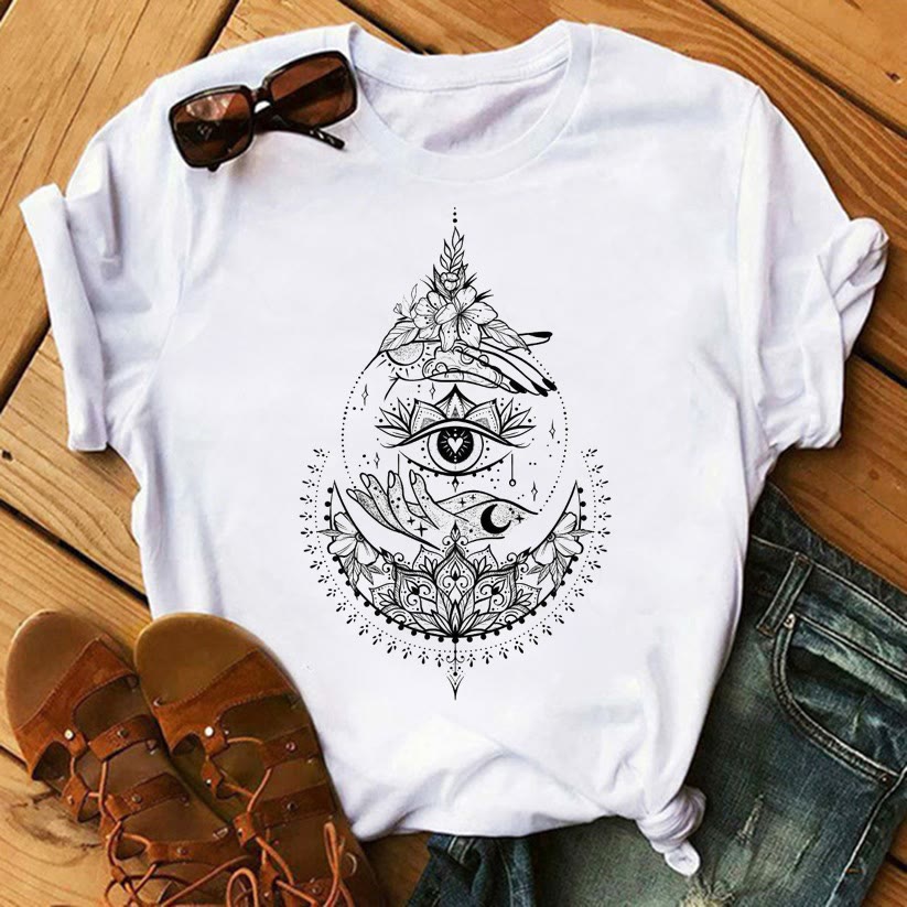 Olivenorma – Inspirierende Polyester-T-Shirts mit Tarot-Print