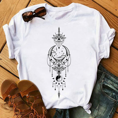 Olivenorma – Inspirierende Polyester-T-Shirts mit Tarot-Print