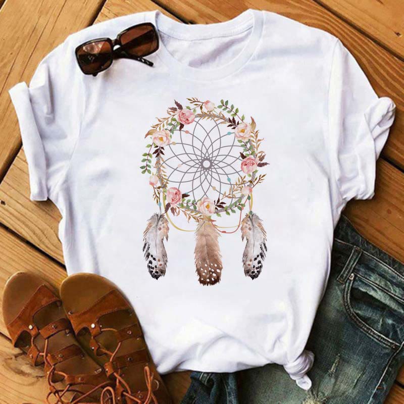 Olivenorma Modal T-Shirt mit Traumfänger-Print