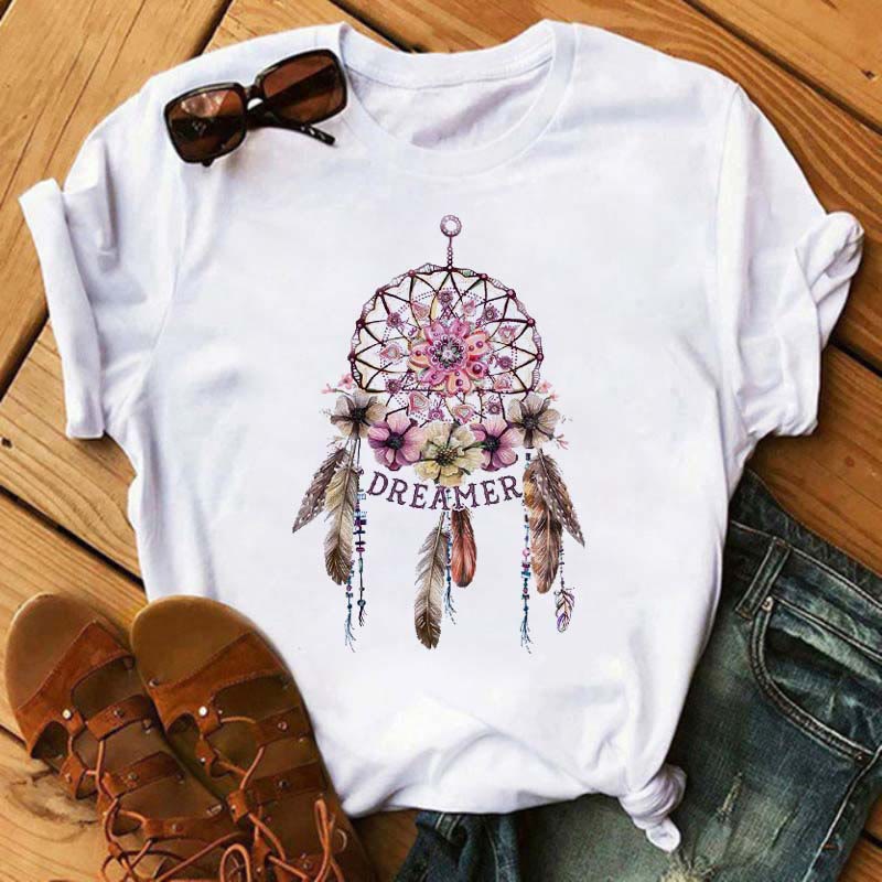 Olivenorma Modal T-Shirt mit Traumfänger-Print