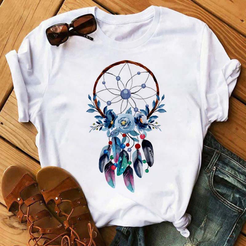 Olivenorma Modal T-Shirt mit „Dreamcatcher Tree Of Life“-Print