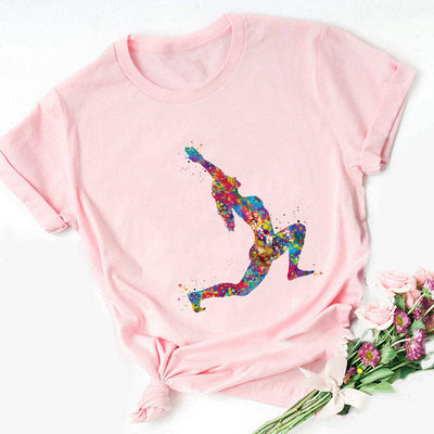 Olivenorma T-Shirt mit farbenfrohem Buddha-Meditations-Yoga-Aufdruck