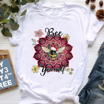 Olivenorma Buddha Yoga Meditation Top Bunt bedrucktes T-Shirt